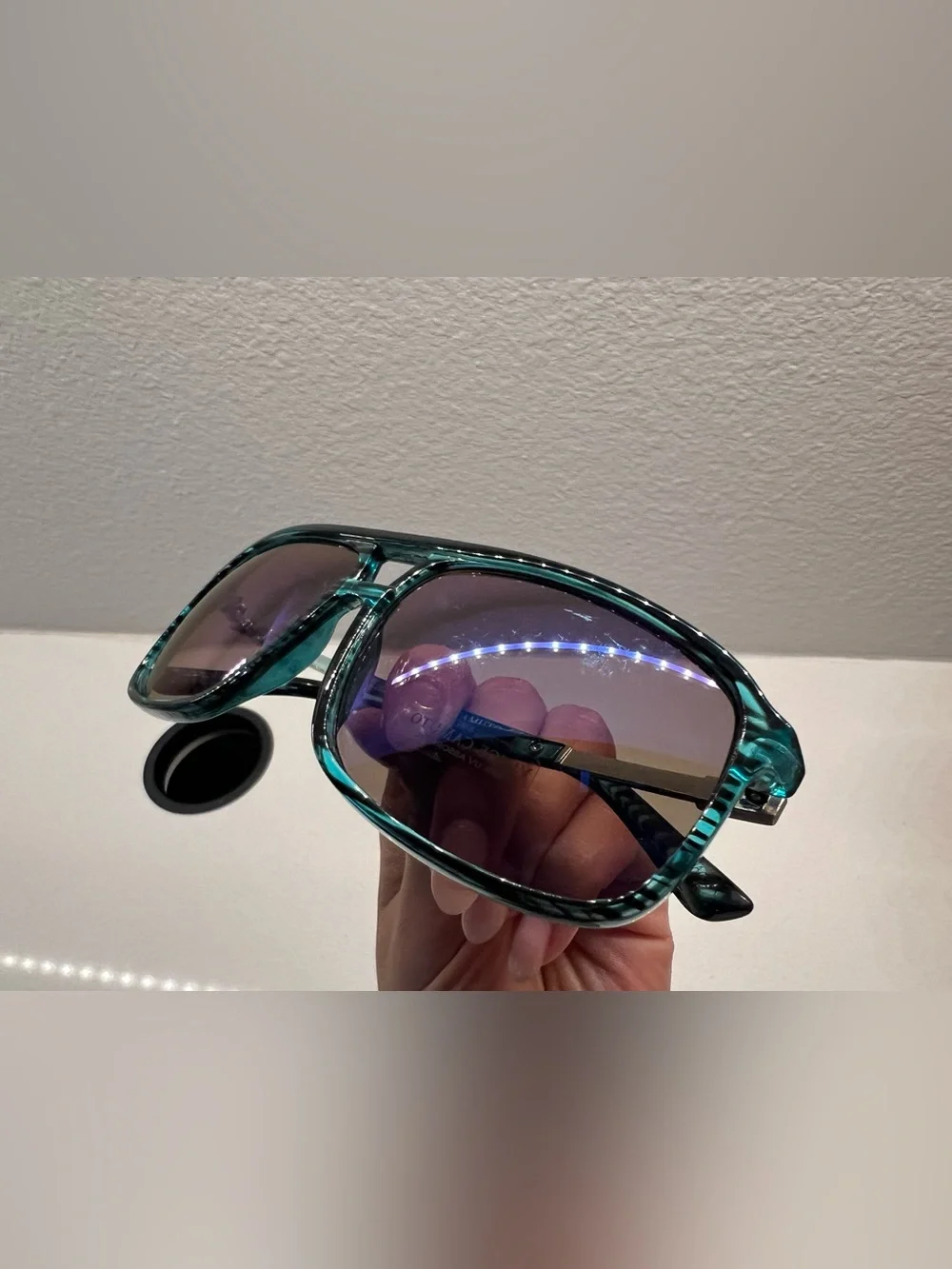 Vince Camuto Men's Teal Aviator-Style Sunglasses